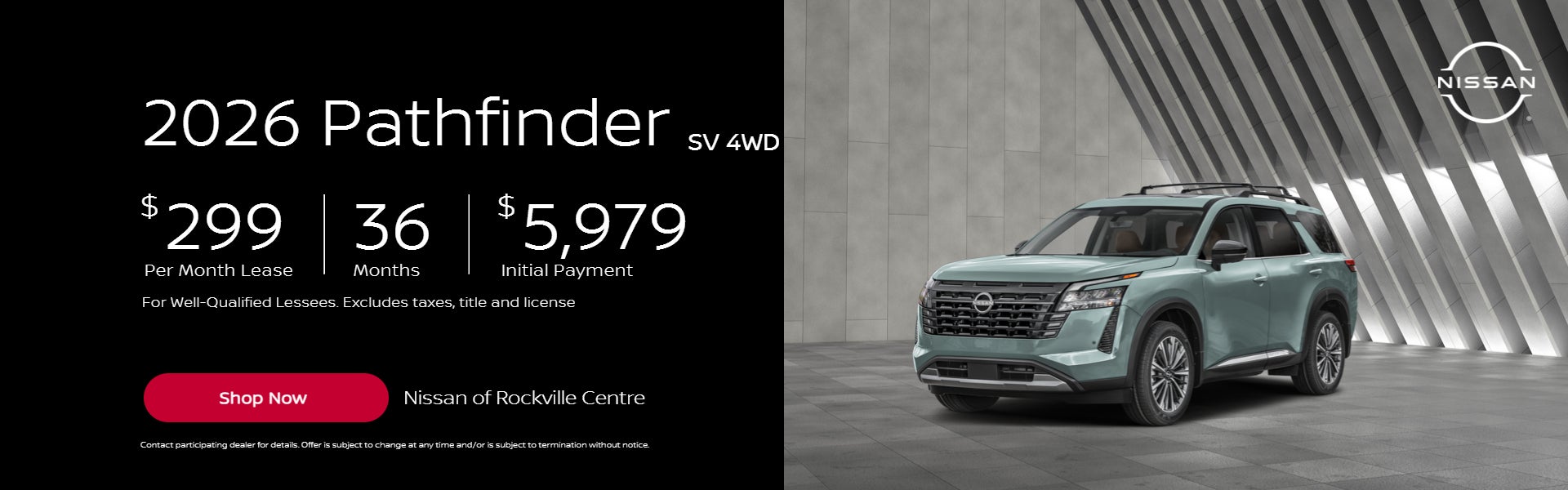 2026 PathFinder SV 4WD