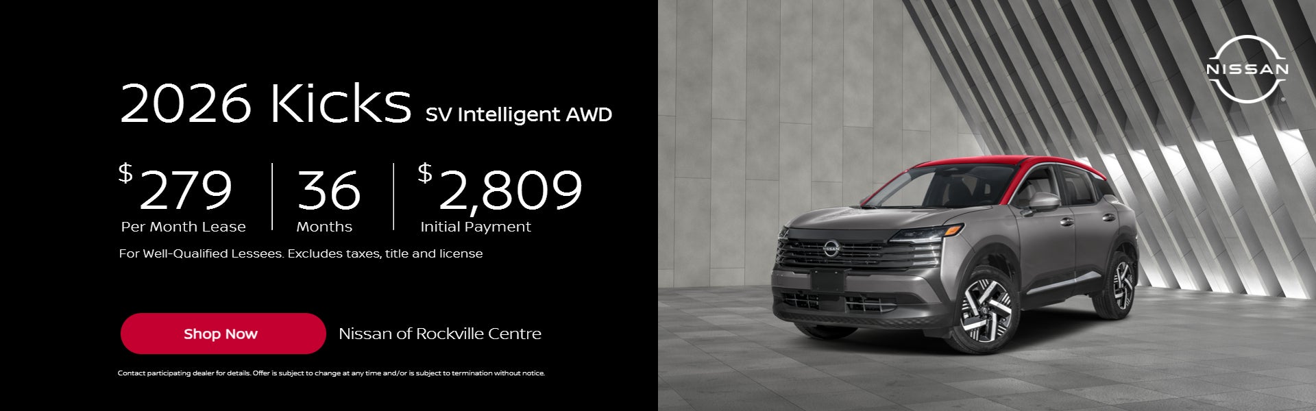 2026 Kicks SV Intelligent AWD